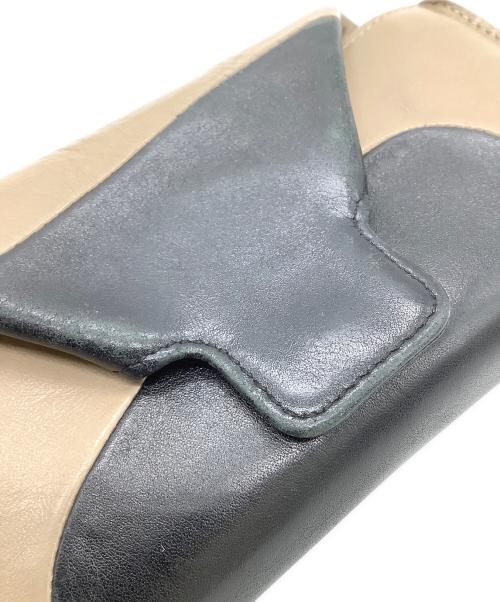 HIROKO HAYASHI（ヒロコ ハヤシ）HIROKO HAYASHI (ヒロコ ハヤシ) 長財布 ベージュ×ブラックの古着・服飾アイテム