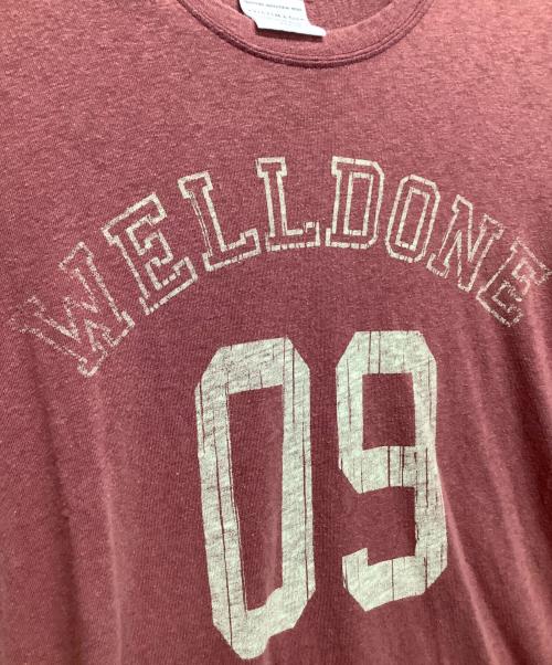 VICTIM（ヴィクティム）VICTIM (ヴィクティム) 半袖カットソー レッド サイズ:Mの古着・服飾アイテム