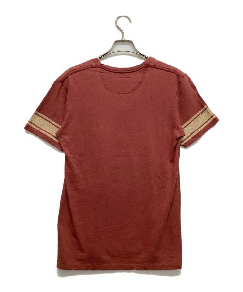 VICTIM（ヴィクティム）VICTIM (ヴィクティム) 半袖カットソー レッド サイズ:Mの古着・服飾アイテム