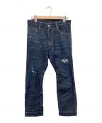 DSQUARED2ディースクエアード）の古着「ダメージジーンズ」｜ネイビー