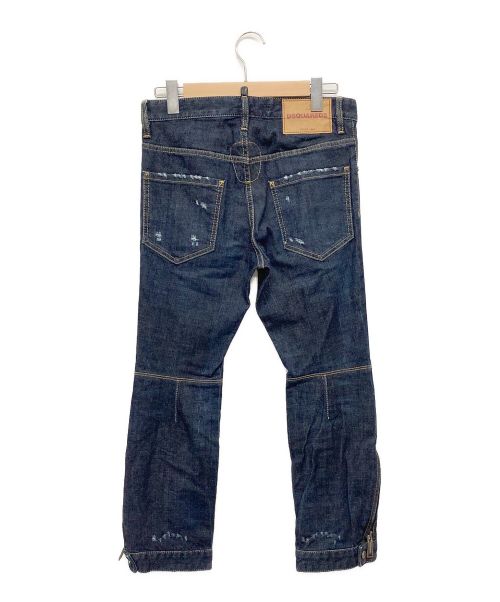 DSQUARED2（ディースクエアード）DSQUARED2 (ディースクエアード) ダメージジーンズ ネイビー サイズ:42の古着・服飾アイテム