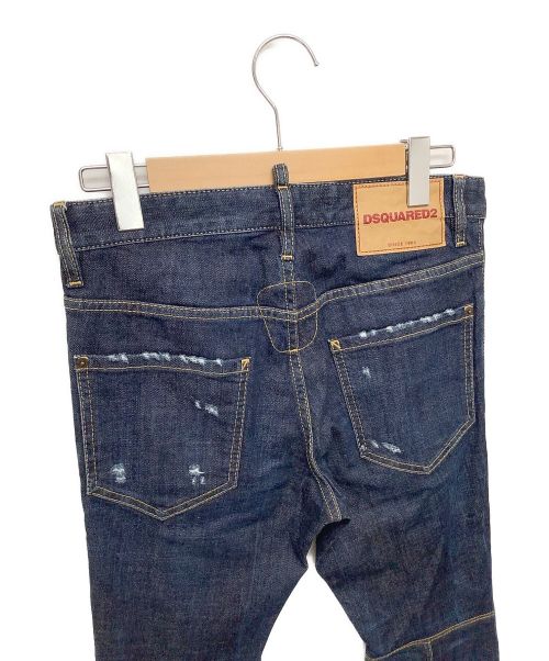DSQUARED2（ディースクエアード）DSQUARED2 (ディースクエアード) ダメージジーンズ ネイビー サイズ:42の古着・服飾アイテム