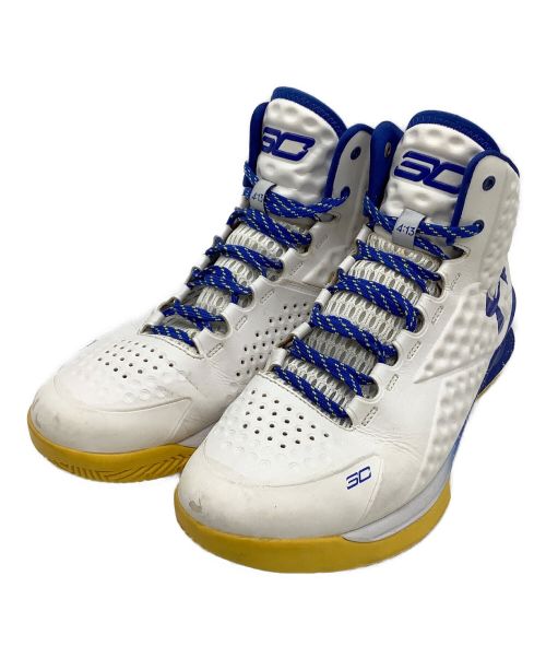 UNDER ARMOUR（アンダーアーマー）UNDER ARMOUR (アンダー アーマー) スニーカー ホワイト×ブルー サイズ:28cmの古着・服飾アイテム