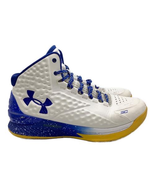 UNDER ARMOUR（アンダーアーマー）UNDER ARMOUR (アンダー アーマー) スニーカー ホワイト×ブルー サイズ:28cmの古着・服飾アイテム