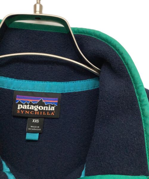 Patagonia SYNCHILLA（パタゴニア シンチラ）Patagonia SYNCHILLA (パタゴニア シンチラ) フリースプルオーバー ネイビー サイズ:XXSの古着・服飾アイテム