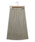 PLEATS PLEASE (プリーツプリーズ) プリーツスカート グレー×アイボリー サイズ:3：12000円
