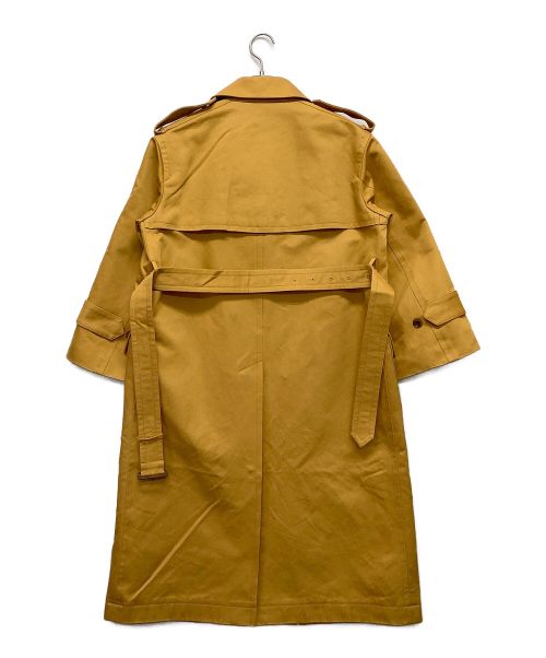 DRAWER（ドゥロワー）DRAWER (ドゥロワー) シングルトレンチコート イエロー サイズ:38の古着・服飾アイテム
