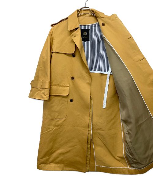 DRAWER（ドゥロワー）DRAWER (ドゥロワー) シングルトレンチコート イエロー サイズ:38の古着・服飾アイテム