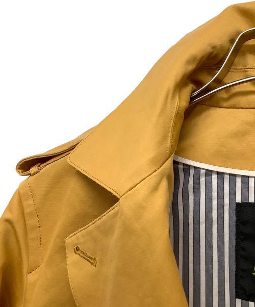 DRAWER（ドゥロワー）DRAWER (ドゥロワー) シングルトレンチコート イエロー サイズ:38の古着・服飾アイテム