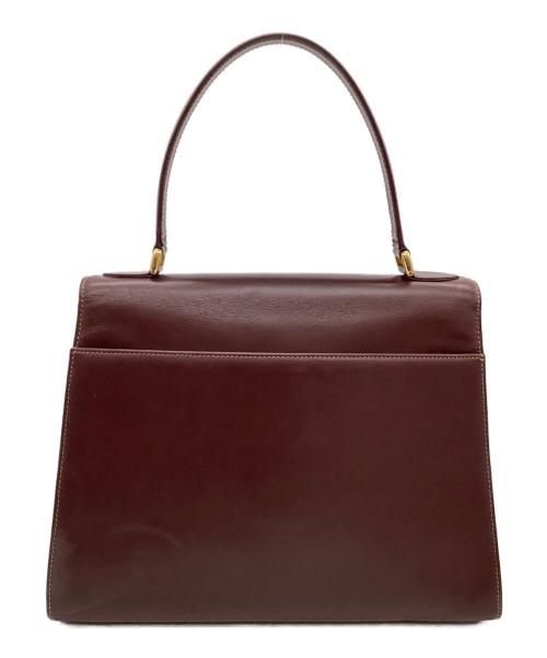 Cartier（カルティエ）Cartier (カルティエ) ハンドバッグ ボルドーの古着・服飾アイテム