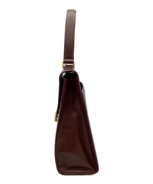 Cartier（カルティエ）Cartier (カルティエ) ハンドバッグ ボルドーの古着・服飾アイテム