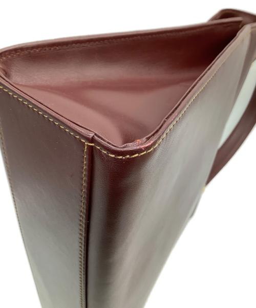 Cartier（カルティエ）Cartier (カルティエ) ハンドバッグ ボルドーの古着・服飾アイテム