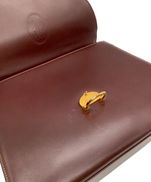 Cartier（カルティエ）Cartier (カルティエ) ハンドバッグ ボルドーの古着・服飾アイテム