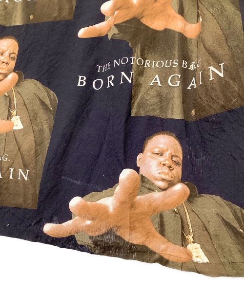The Notorious B.I.G（ノトーリアス）The Notorious B.I.G (ノトーリアス) WACKO MARIA (ワコマリア) アロハシャツ ブラック×ブラウン サイズ:Mの古着・服飾アイテム