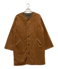 Cube Sugar（キューブシュガー）の古着「裏ボアノーカラーコート」｜ブラウン
