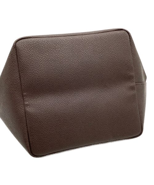 Herve Chapelier（エルベシャプリエ）Herve Chapelier (エルベシャプリエ) リュクス舟型レザートートバッグ ブラウン×カーキの古着・服飾アイテム