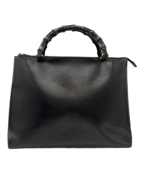GUCCI（グッチ）GUCCI (グッチ) バンブーハンドルバッグ ブラックの古着・服飾アイテム
