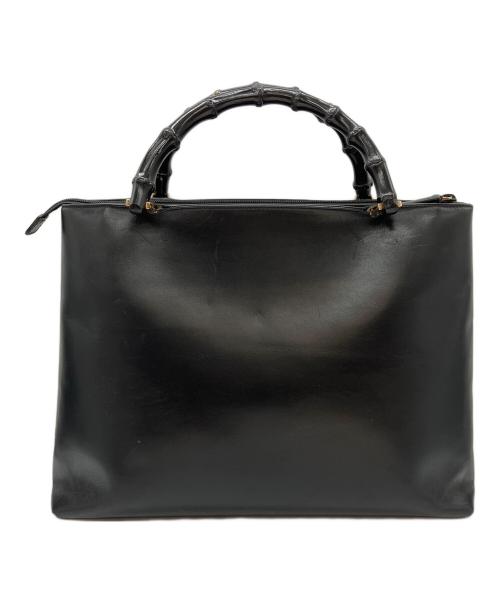 GUCCI（グッチ）GUCCI (グッチ) バンブーハンドルバッグ ブラックの古着・服飾アイテム