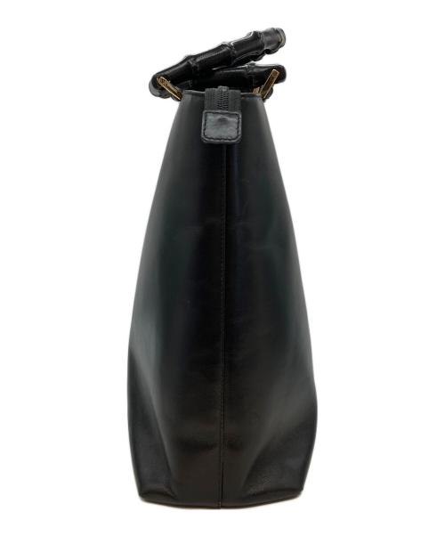 GUCCI（グッチ）GUCCI (グッチ) バンブーハンドルバッグ ブラックの古着・服飾アイテム