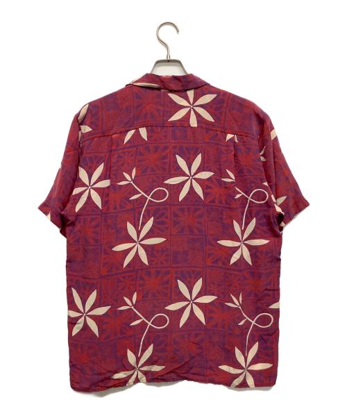 AVANTI（アヴァンティ）AVANTI (アヴァンティ) シルクアロハシャツ パープル×レッド サイズ:Mの古着・服飾アイテム