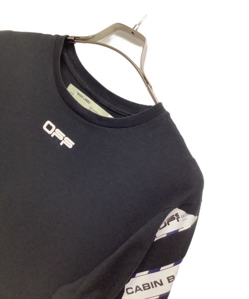 OFFWHITE（オフホワイト）OFFWHITE (オフホワイト) カットソー ブラック サイズ:Sサイズの古着・服飾アイテム