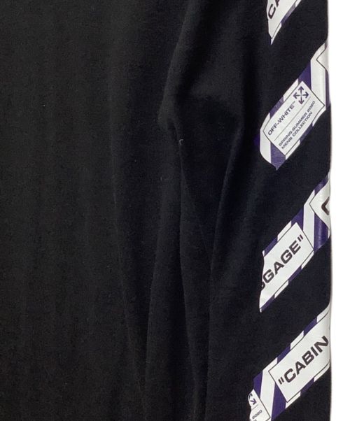 OFFWHITE（オフホワイト）OFFWHITE (オフホワイト) カットソー ブラック サイズ:Sサイズの古着・服飾アイテム