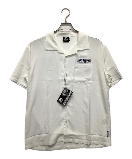 STARTER（スターター）STARTER (スターター) ボーリングシャツ ホワイト サイズ:Mの古着・服飾アイテム