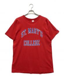 Champion（チャンピオン）の古着「半袖カットソー」｜レッド