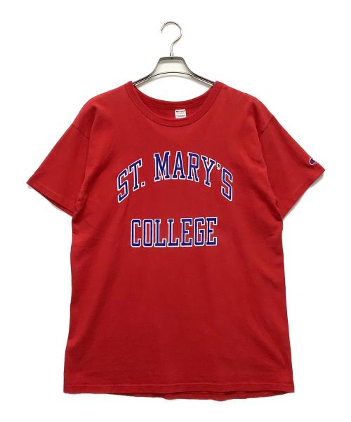 Champion（チャンピオン）Champion (チャンピオン) 半袖カットソー レッド サイズ:XLの古着・服飾アイテム