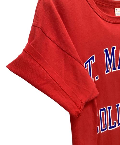 Champion（チャンピオン）Champion (チャンピオン) 半袖カットソー レッド サイズ:XLの古着・服飾アイテム