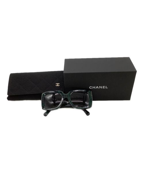CHANEL（シャネル）CHANEL (シャネル) サングラス グリーンの古着・服飾アイテム