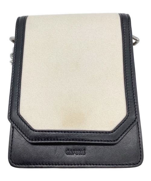 CAFUNE（カフネ）CAFUNE (カフネ) ショルダーバッグ アイボリー×ブラックの古着・服飾アイテム