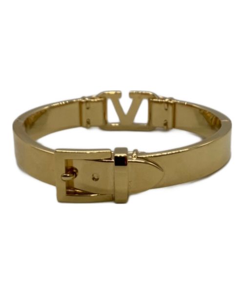 VALENTINO（ヴァレンティノ）VALENTINO (ヴァレンティノ) Vロゴシグネイチャーメタルバングルの古着・服飾アイテム
