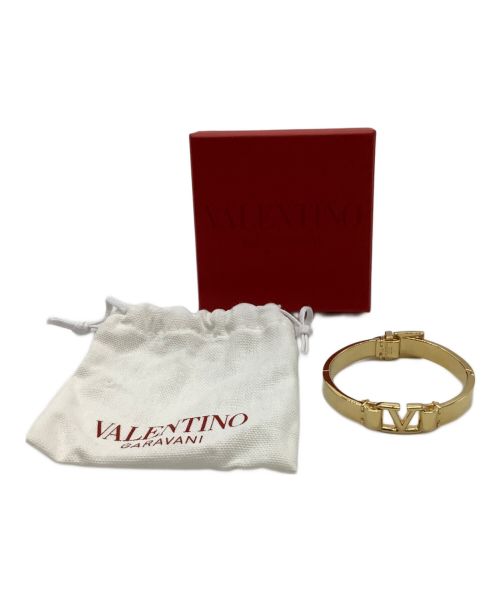 VALENTINO（ヴァレンティノ）VALENTINO (ヴァレンティノ) Vロゴシグネイチャーメタルバングルの古着・服飾アイテム