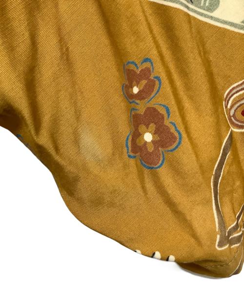 ISLAND LOGO（アイランド ロゴ）ISLAND LOGO (アイランド ロゴ) アロハシャツ ブラウン サイズ:Lの古着・服飾アイテム