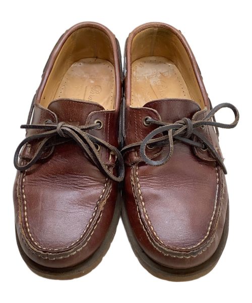 PARABOOT（パラブーツ）PARABOOT (パラブーツ) デッキシューズ ブラウン サイズ:6の古着・服飾アイテム