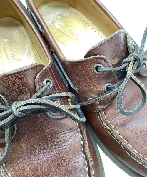 PARABOOT（パラブーツ）PARABOOT (パラブーツ) デッキシューズ ブラウン サイズ:6の古着・服飾アイテム