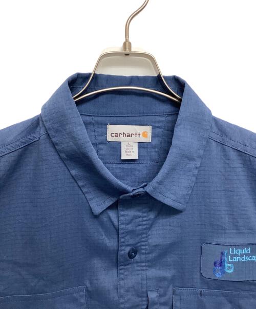 CarHartt（カーハート）CarHartt (カーハート) ワークシャツ ブルー サイズ:Lの古着・服飾アイテム