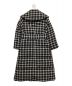 HER LIP TO (ハーリップトゥ) Loop Yarn Tweed Belted Down Coat ブラック×ホワイト サイズ:S 未使用品：12000円
