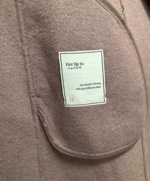 HER LIP TO（ハーリップトゥ）HER LIP TO (ハーリップトゥ) Siena River Long Coat ブラウン サイズ:Ｓサイズ 未使用品の古着・服飾アイテム