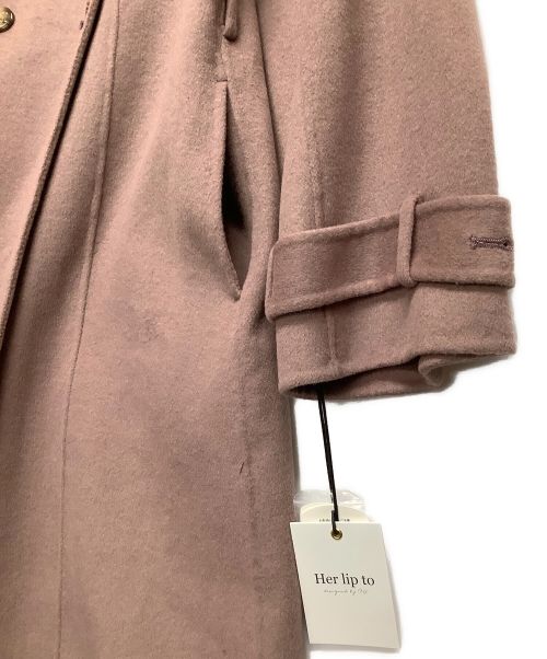 HER LIP TO（ハーリップトゥ）HER LIP TO (ハーリップトゥ) Siena River Long Coat ピンク サイズ:S 未使用品の古着・服飾アイテム