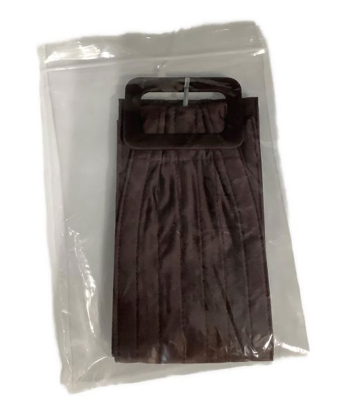 HER LIP TO（ハーリップトゥ）HER LIP TO (ハーリップトゥ) Airy Volume Sleeve Dress ブラウン サイズ:Sサイズ 未使用品の古着・服飾アイテム