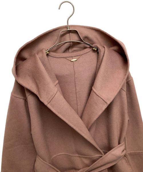 HER LIP TO（ハーリップトゥ）HER LIP TO (ハーリップトゥ) Wool-Blend Doubleface Belted Coat ピンク サイズ:S 未使用品の古着・服飾アイテム