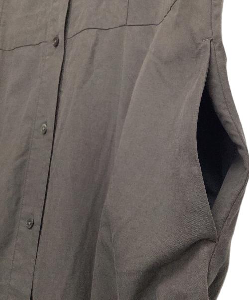 green label relaxing（グリーンレーベルリラクシング）green label relaxing (グリーンレーベルリラクシング) green label relaxing　シャツワンピース グレー サイズ:FREEの古着・服飾アイテム