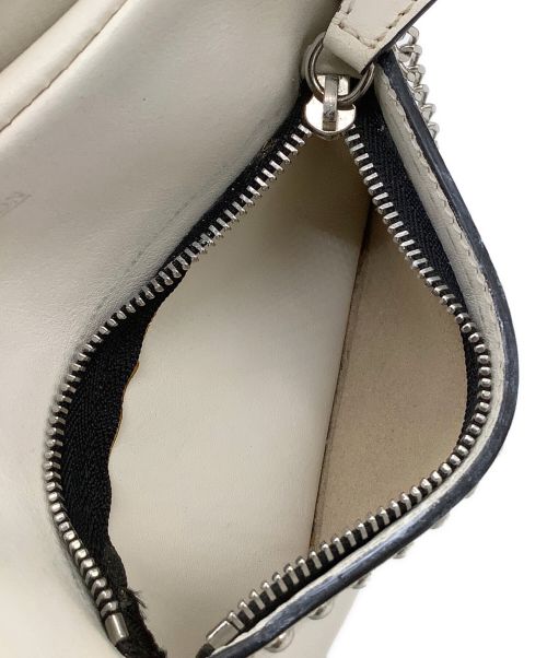 J&M DAVIDSON（ジェイ＆エム デヴィッドソン）J&M DAVIDSON (ジェイ＆エム デヴィッドソン) チェーンショルダーバッグ ホワイトの古着・服飾アイテム