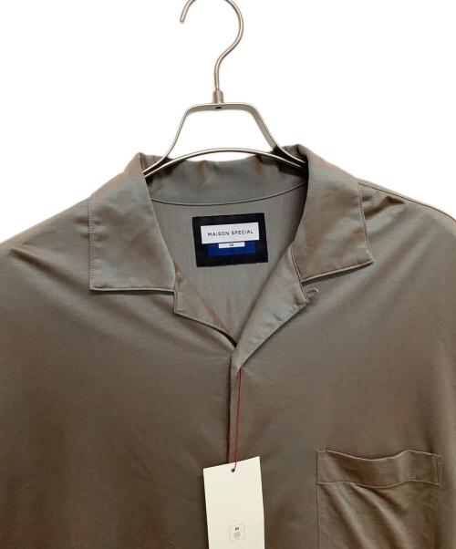 MAISON SPECIAL（メゾンスペシャル）MAISON SPECIAL (メゾンスペシャル) スキッパーシャツ ブラウン サイズ:02の古着・服飾アイテム