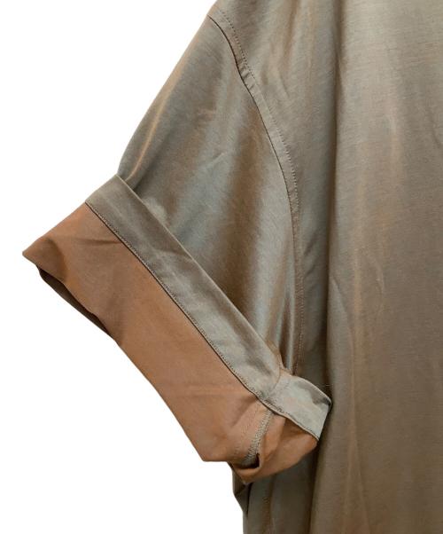 MAISON SPECIAL（メゾンスペシャル）MAISON SPECIAL (メゾンスペシャル) スキッパーシャツ ブラウン サイズ:02の古着・服飾アイテム