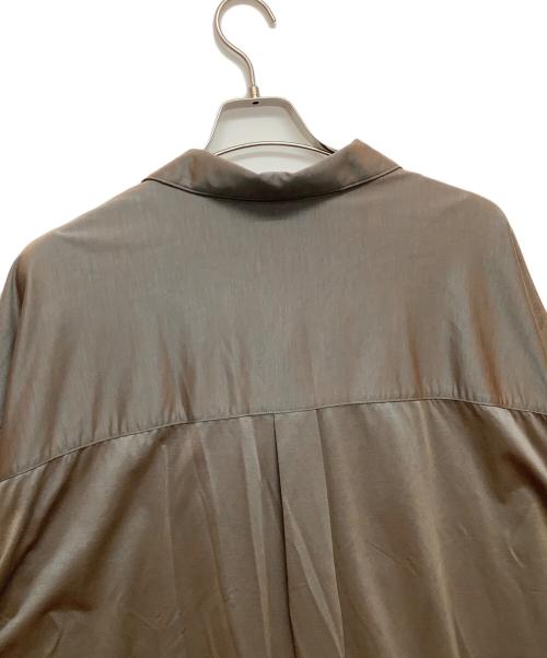 MAISON SPECIAL（メゾンスペシャル）MAISON SPECIAL (メゾンスペシャル) スキッパーシャツ ブラウン サイズ:02の古着・服飾アイテム