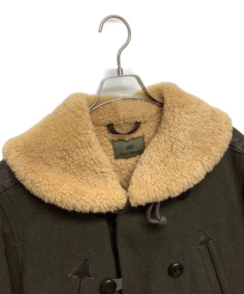 NIGEL CABOURN（ナイジェルケーボン）NIGEL CABOURN (ナイジェルケーボン) ボア付きPコート オリーブ サイズ:44の古着・服飾アイテム