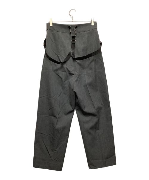 H BEAUTY&YOUTH（エイチ ビューティー&ユース）H BEAUTY&YOUTH (エイチ ビューティー&ユース) サスペンダー付パンツ グレー サイズ:Sの古着・服飾アイテム